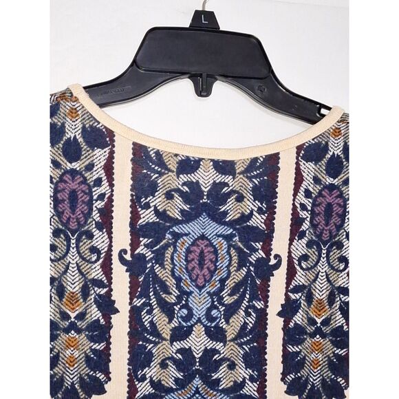 Alfred Dunner Women's Top Rhinestone Boho Designer Fantasy Moroccan Y2K XL - Picture 8 of 9